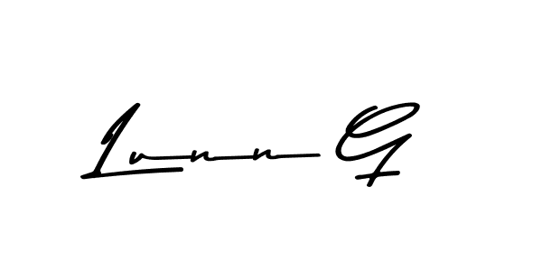Asem Kandis PERSONAL USE is a professional signature style that is perfect for those who want to add a touch of class to their signature. It is also a great choice for those who want to make their signature more unique. Get Lunn G name to fancy signature for free. Lunn G signature style 9 images and pictures png