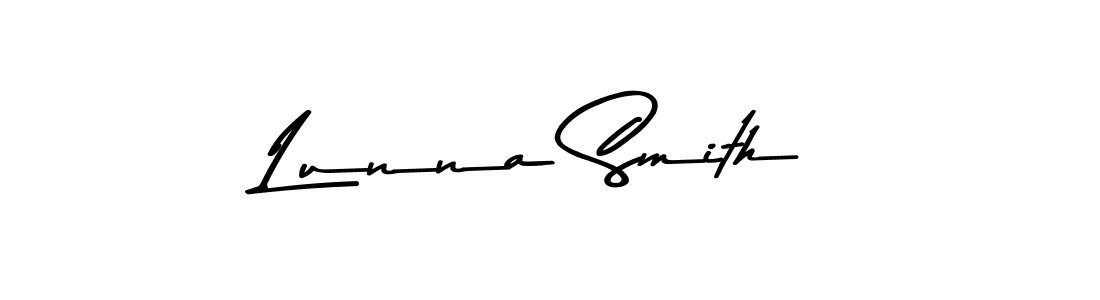 Similarly Asem Kandis PERSONAL USE is the best handwritten signature design. Signature creator online .You can use it as an online autograph creator for name Lunna Smith. Lunna Smith signature style 9 images and pictures png
