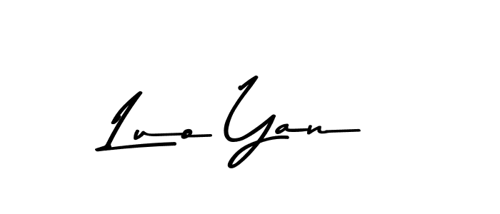 You should practise on your own different ways (Asem Kandis PERSONAL USE) to write your name (Luo Yan) in signature. don't let someone else do it for you. Luo Yan signature style 9 images and pictures png