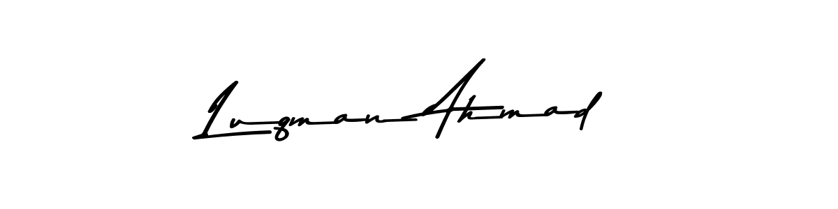 Luqman Ahmad stylish signature style. Best Handwritten Sign (Asem Kandis PERSONAL USE) for my name. Handwritten Signature Collection Ideas for my name Luqman Ahmad. Luqman Ahmad signature style 9 images and pictures png