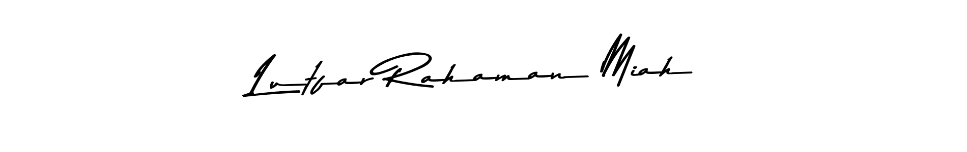 Design your own signature with our free online signature maker. With this signature software, you can create a handwritten (Asem Kandis PERSONAL USE) signature for name Lutfar Rahaman Miah. Lutfar Rahaman Miah signature style 9 images and pictures png