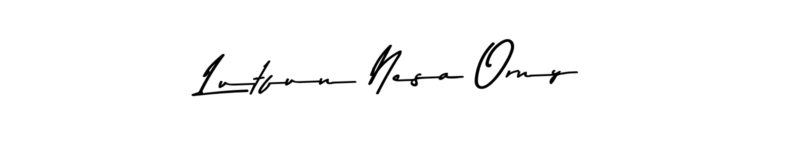 It looks lik you need a new signature style for name Lutfun Nesa Orny. Design unique handwritten (Asem Kandis PERSONAL USE) signature with our free signature maker in just a few clicks. Lutfun Nesa Orny signature style 9 images and pictures png