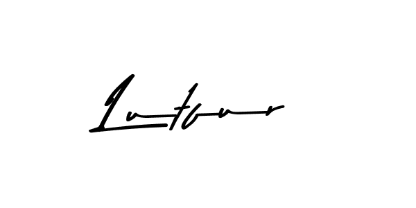 Create a beautiful signature design for name Lutfur. With this signature (Asem Kandis PERSONAL USE) fonts, you can make a handwritten signature for free. Lutfur signature style 9 images and pictures png