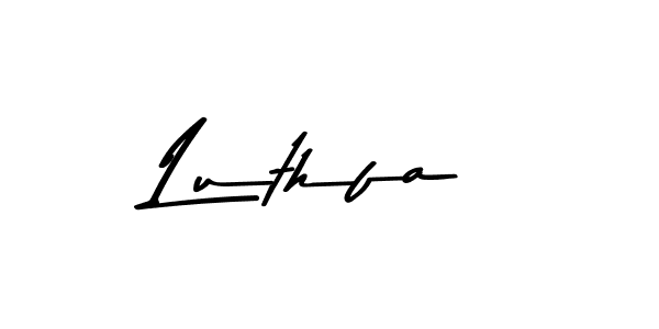 How to make Luthfa name signature. Use Asem Kandis PERSONAL USE style for creating short signs online. This is the latest handwritten sign. Luthfa signature style 9 images and pictures png