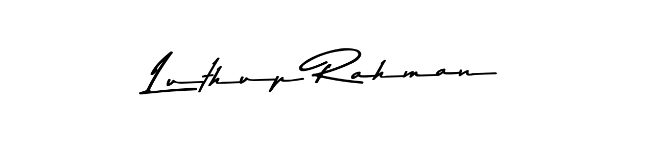 The best way (Asem Kandis PERSONAL USE) to make a short signature is to pick only two or three words in your name. The name Luthup Rahman include a total of six letters. For converting this name. Luthup Rahman signature style 9 images and pictures png