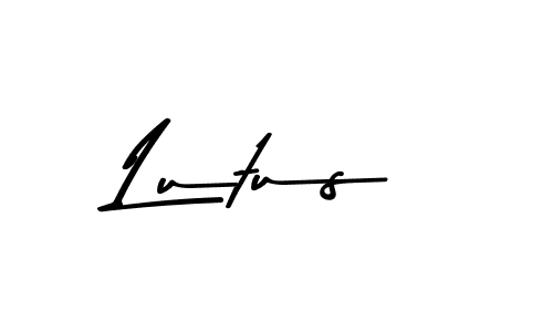 Create a beautiful signature design for name Lutus. With this signature (Asem Kandis PERSONAL USE) fonts, you can make a handwritten signature for free. Lutus signature style 9 images and pictures png