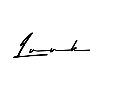 How to make Luuk name signature. Use Asem Kandis PERSONAL USE style for creating short signs online. This is the latest handwritten sign. Luuk signature style 9 images and pictures png