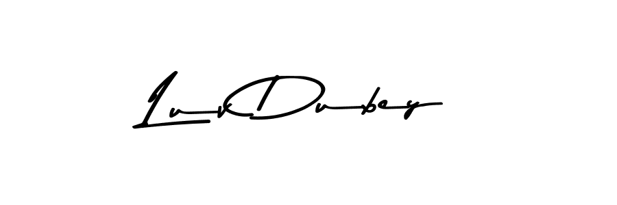 Here are the top 10 professional signature styles for the name Luv Dubey. These are the best autograph styles you can use for your name. Luv Dubey signature style 9 images and pictures png
