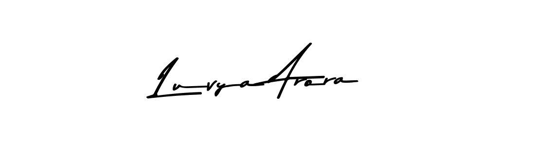 Asem Kandis PERSONAL USE is a professional signature style that is perfect for those who want to add a touch of class to their signature. It is also a great choice for those who want to make their signature more unique. Get Luvya Arora name to fancy signature for free. Luvya Arora signature style 9 images and pictures png