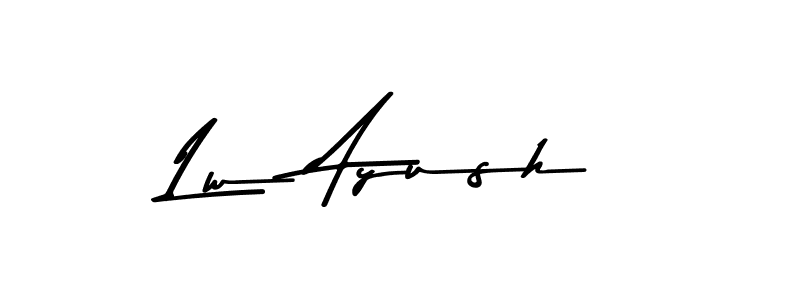 How to Draw Lw Ayush signature style? Asem Kandis PERSONAL USE is a latest design signature styles for name Lw Ayush. Lw Ayush signature style 9 images and pictures png