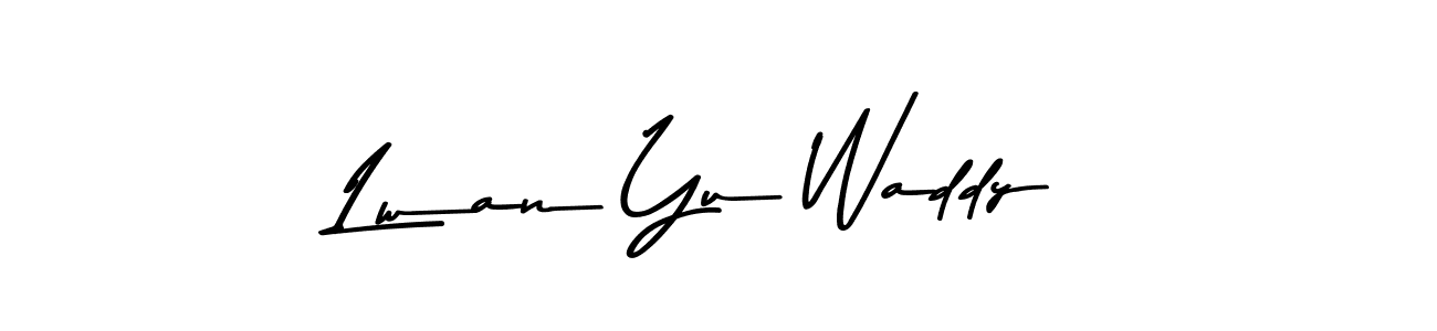 Asem Kandis PERSONAL USE is a professional signature style that is perfect for those who want to add a touch of class to their signature. It is also a great choice for those who want to make their signature more unique. Get Lwan Yu Waddy name to fancy signature for free. Lwan Yu Waddy signature style 9 images and pictures png