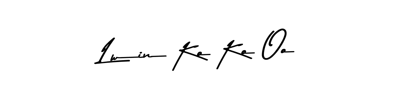 Create a beautiful signature design for name Lwin Ko Ko Oo. With this signature (Asem Kandis PERSONAL USE) fonts, you can make a handwritten signature for free. Lwin Ko Ko Oo signature style 9 images and pictures png