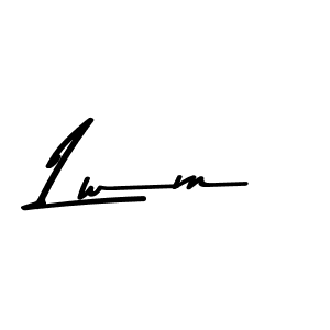 Similarly Asem Kandis PERSONAL USE is the best handwritten signature design. Signature creator online .You can use it as an online autograph creator for name Lwm. Lwm signature style 9 images and pictures png