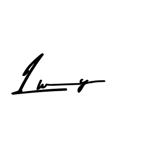 You should practise on your own different ways (Asem Kandis PERSONAL USE) to write your name (Lwy) in signature. don't let someone else do it for you. Lwy signature style 9 images and pictures png