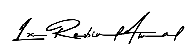 Upgrade your professional image with Lx Robiul Awal signature created with Asem Kandis PERSONAL USE font. Fast, free, and watermark-free download. Lx Robiul Awal signature style 9 images and pictures png