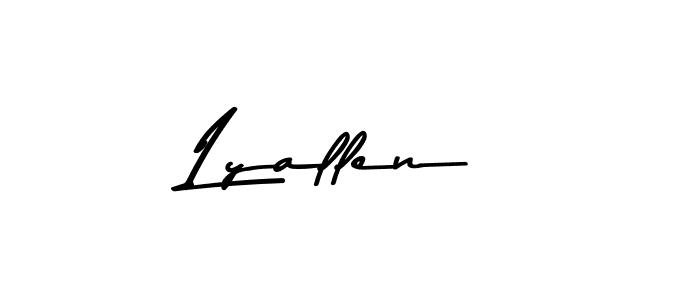 Also You can easily find your signature by using the search form. We will create Lyallen name handwritten signature images for you free of cost using Asem Kandis PERSONAL USE sign style. Lyallen signature style 9 images and pictures png
