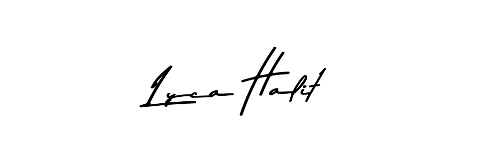 Lyca Halit stylish signature style. Best Handwritten Sign (Asem Kandis PERSONAL USE) for my name. Handwritten Signature Collection Ideas for my name Lyca Halit. Lyca Halit signature style 9 images and pictures png