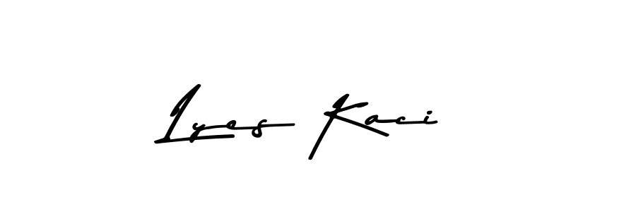 Lyes Kaci stylish signature style. Best Handwritten Sign (Asem Kandis PERSONAL USE) for my name. Handwritten Signature Collection Ideas for my name Lyes Kaci. Lyes Kaci signature style 9 images and pictures png