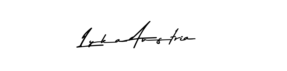 You should practise on your own different ways (Asem Kandis PERSONAL USE) to write your name (Lyka Austria) in signature. don't let someone else do it for you. Lyka Austria signature style 9 images and pictures png