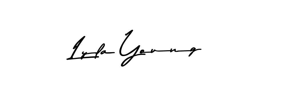 Lyla Young stylish signature style. Best Handwritten Sign (Asem Kandis PERSONAL USE) for my name. Handwritten Signature Collection Ideas for my name Lyla Young. Lyla Young signature style 9 images and pictures png
