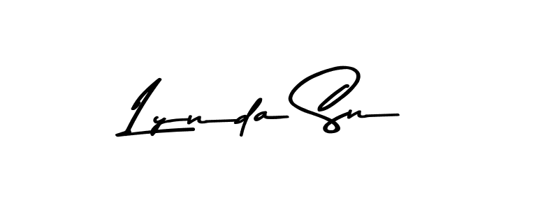 Create a beautiful signature design for name Lynda Sn. With this signature (Asem Kandis PERSONAL USE) fonts, you can make a handwritten signature for free. Lynda Sn signature style 9 images and pictures png