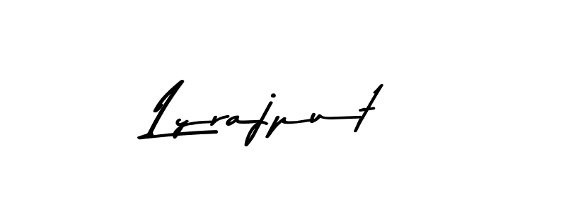 This is the best signature style for the Lyrajput name. Also you like these signature font (Asem Kandis PERSONAL USE). Mix name signature. Lyrajput signature style 9 images and pictures png