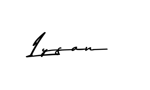 Make a short Lysan signature style. Manage your documents anywhere anytime using Asem Kandis PERSONAL USE. Create and add eSignatures, submit forms, share and send files easily. Lysan signature style 9 images and pictures png