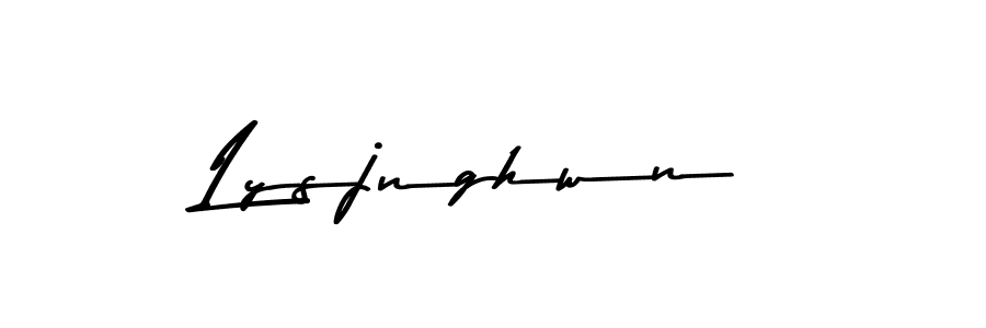 Make a beautiful signature design for name Lysjnghwn. With this signature (Asem Kandis PERSONAL USE) style, you can create a handwritten signature for free. Lysjnghwn signature style 9 images and pictures png