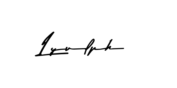 Create a beautiful signature design for name Lyulph. With this signature (Asem Kandis PERSONAL USE) fonts, you can make a handwritten signature for free. Lyulph signature style 9 images and pictures png