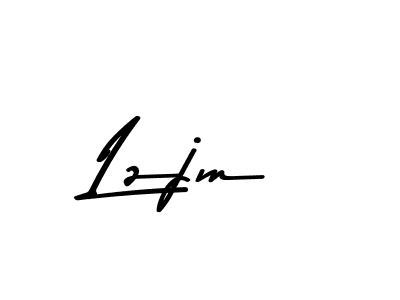 Create a beautiful signature design for name Lzjm. With this signature (Asem Kandis PERSONAL USE) fonts, you can make a handwritten signature for free. Lzjm signature style 9 images and pictures png