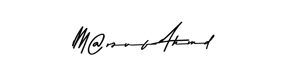 Make a beautiful signature design for name M@rzuf Ahmd. With this signature (Asem Kandis PERSONAL USE) style, you can create a handwritten signature for free. M@rzuf Ahmd signature style 9 images and pictures png