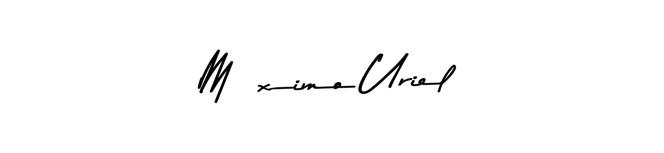 How to make Máximo Uriel signature? Asem Kandis PERSONAL USE is a professional autograph style. Create handwritten signature for Máximo Uriel name. Máximo Uriel signature style 9 images and pictures png