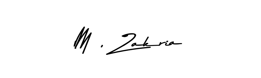 M , Zakria stylish signature style. Best Handwritten Sign (Asem Kandis PERSONAL USE) for my name. Handwritten Signature Collection Ideas for my name M , Zakria. M , Zakria signature style 9 images and pictures png