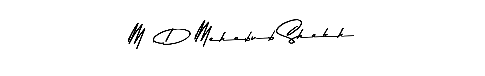 Make a short M . D Mehebub Shekh signature style. Manage your documents anywhere anytime using Asem Kandis PERSONAL USE. Create and add eSignatures, submit forms, share and send files easily. M . D Mehebub Shekh signature style 9 images and pictures png