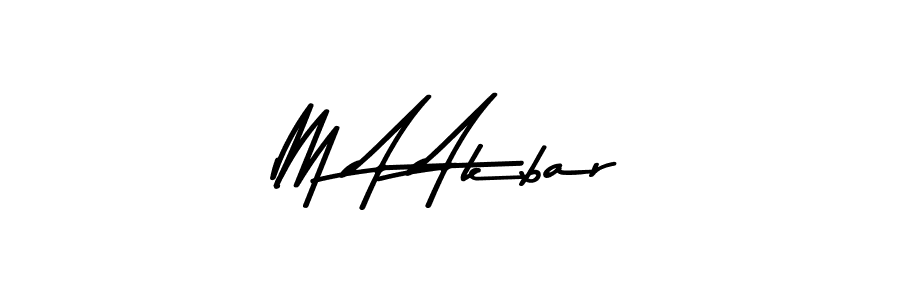 Design your own signature with our free online signature maker. With this signature software, you can create a handwritten (Asem Kandis PERSONAL USE) signature for name M A Akbar. M A Akbar signature style 9 images and pictures png