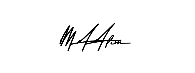 Also we have M A Alim name is the best signature style. Create professional handwritten signature collection using Asem Kandis PERSONAL USE autograph style. M A Alim signature style 9 images and pictures png