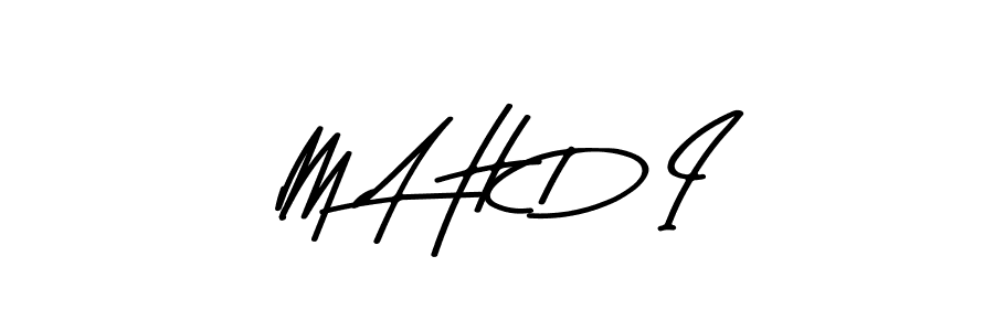 Make a beautiful signature design for name M A H D I. With this signature (Asem Kandis PERSONAL USE) style, you can create a handwritten signature for free. M A H D I signature style 9 images and pictures png