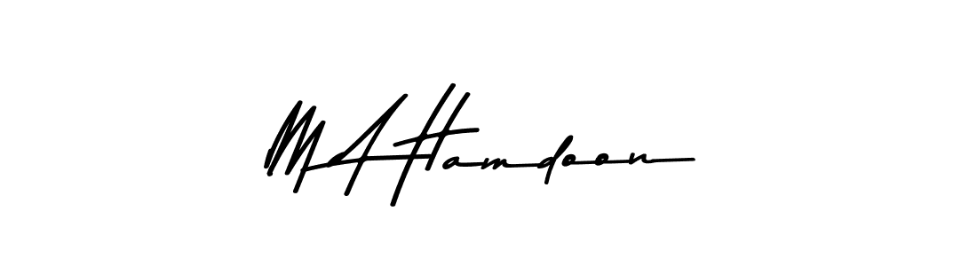 How to make M A Hamdoon signature? Asem Kandis PERSONAL USE is a professional autograph style. Create handwritten signature for M A Hamdoon name. M A Hamdoon signature style 9 images and pictures png