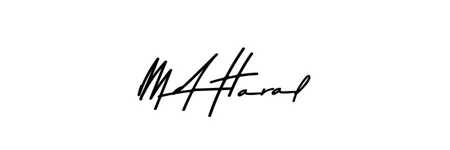 Similarly Asem Kandis PERSONAL USE is the best handwritten signature design. Signature creator online .You can use it as an online autograph creator for name M A Haral. M A Haral signature style 9 images and pictures png