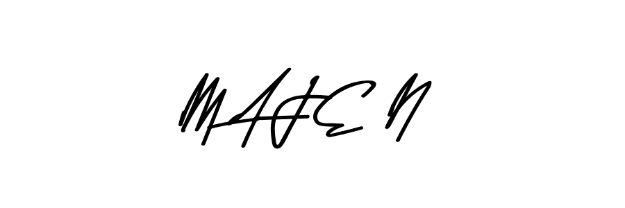 Use a signature maker to create a handwritten signature online. With this signature software, you can design (Asem Kandis PERSONAL USE) your own signature for name M A J E N. M A J E N signature style 9 images and pictures png