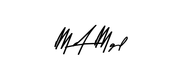 Similarly Asem Kandis PERSONAL USE is the best handwritten signature design. Signature creator online .You can use it as an online autograph creator for name M A Mgl. M A Mgl signature style 9 images and pictures png