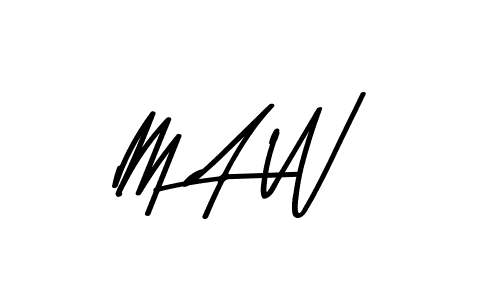 The best way (Asem Kandis PERSONAL USE) to make a short signature is to pick only two or three words in your name. The name M A W include a total of six letters. For converting this name. M A W signature style 9 images and pictures png