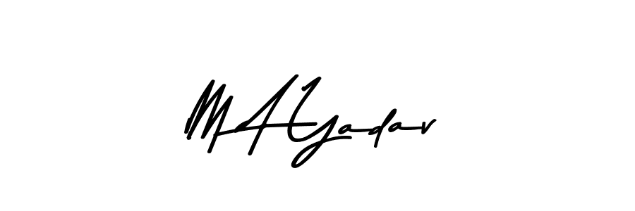 Design your own signature with our free online signature maker. With this signature software, you can create a handwritten (Asem Kandis PERSONAL USE) signature for name M A Yadav. M A Yadav signature style 9 images and pictures png