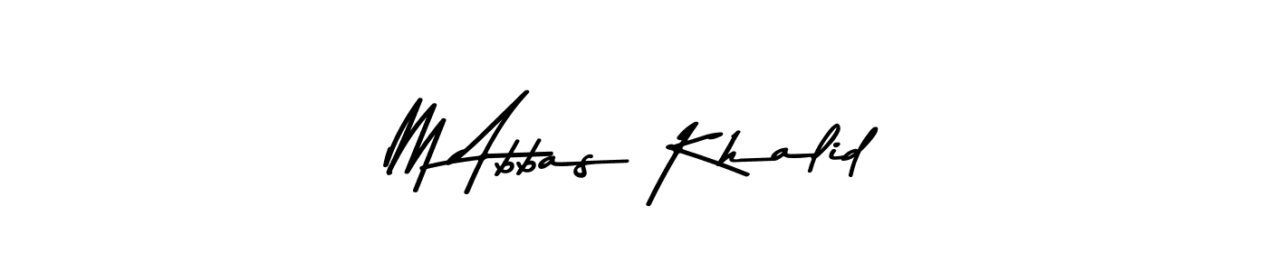 Also You can easily find your signature by using the search form. We will create M Abbas Khalid name handwritten signature images for you free of cost using Asem Kandis PERSONAL USE sign style. M Abbas Khalid signature style 9 images and pictures png