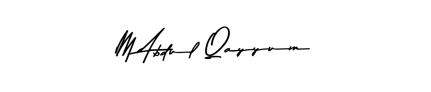 Use a signature maker to create a handwritten signature online. With this signature software, you can design (Asem Kandis PERSONAL USE) your own signature for name M Abdul Qayyum. M Abdul Qayyum signature style 9 images and pictures png