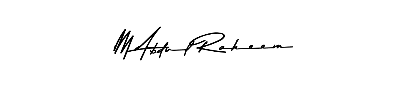 How to make M Abdul Raheem signature? Asem Kandis PERSONAL USE is a professional autograph style. Create handwritten signature for M Abdul Raheem name. M Abdul Raheem signature style 9 images and pictures png