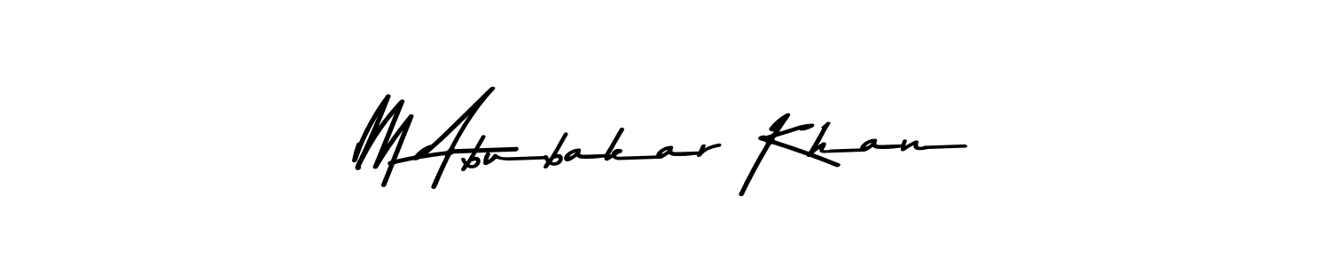 Also we have M Abubakar Khan name is the best signature style. Create professional handwritten signature collection using Asem Kandis PERSONAL USE autograph style. M Abubakar Khan signature style 9 images and pictures png