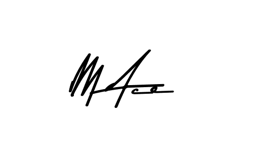 Use a signature maker to create a handwritten signature online. With this signature software, you can design (Asem Kandis PERSONAL USE) your own signature for name M Ace. M Ace signature style 9 images and pictures png