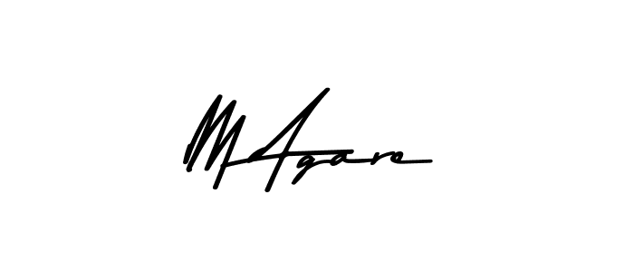 How to make M Agare signature? Asem Kandis PERSONAL USE is a professional autograph style. Create handwritten signature for M Agare name. M Agare signature style 9 images and pictures png