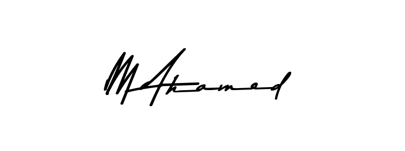 Here are the top 10 professional signature styles for the name M Ahamed. These are the best autograph styles you can use for your name. M Ahamed signature style 9 images and pictures png